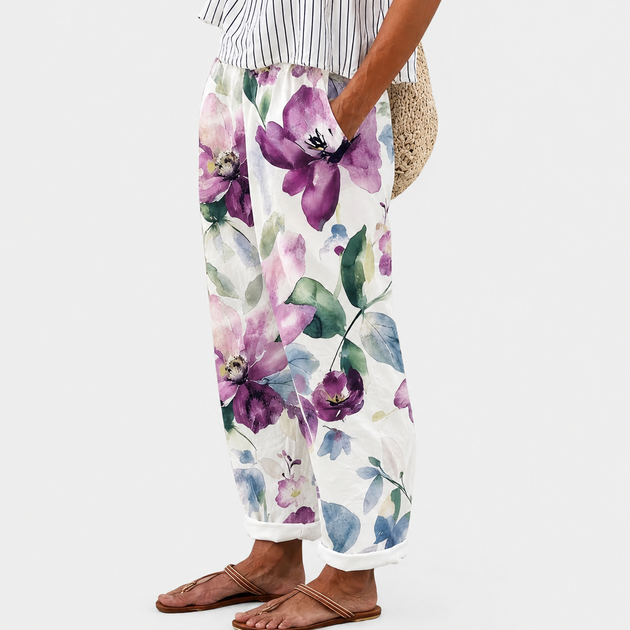 Pantaloni Comfort Lavender Bloom