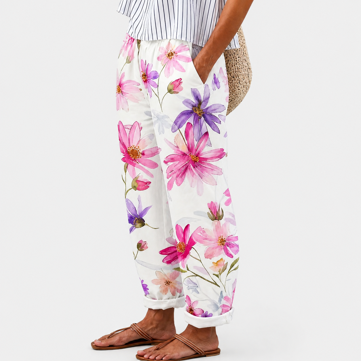 Pantaloni Comfort Giardino Fiorito