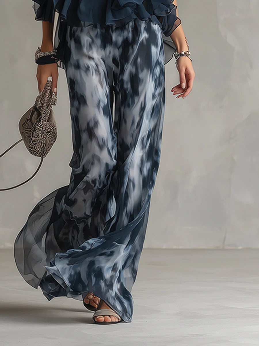 Élise | Ensemble élégant et léger avec top fluide et pantalon ample