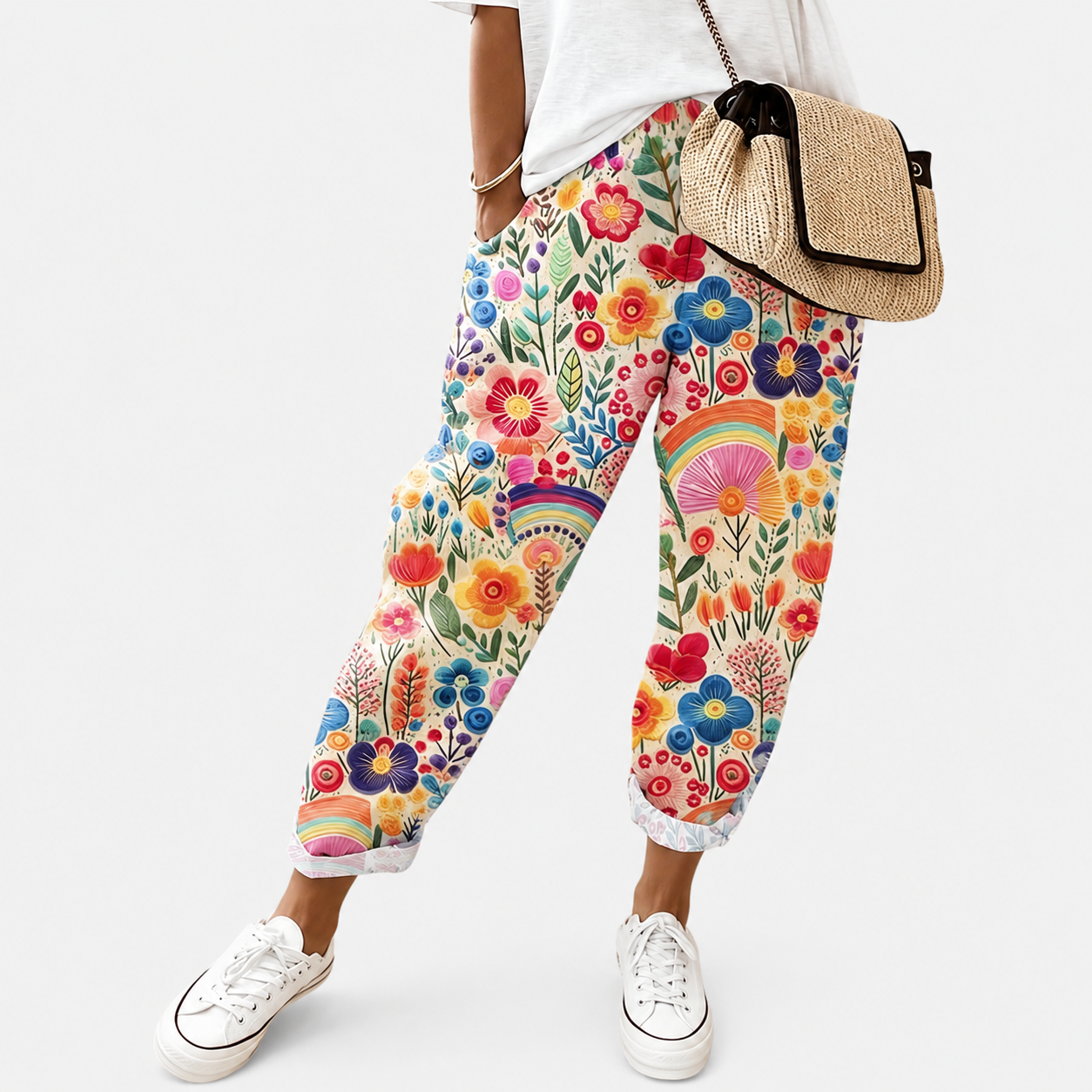 Pantaloni Comfort Rainbow Garden