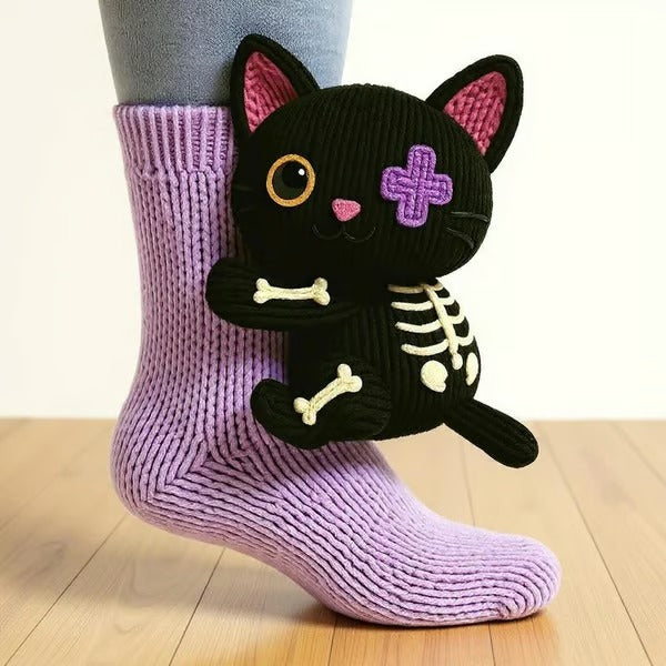 Chaussettes douces à motifs animaux