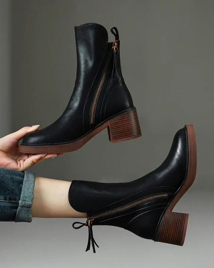 Garciel - Élégantes Bottines En Cuir.