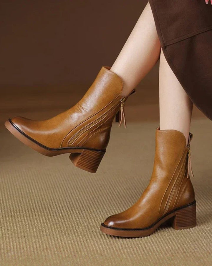 Garciel - Élégantes Bottines En Cuir.