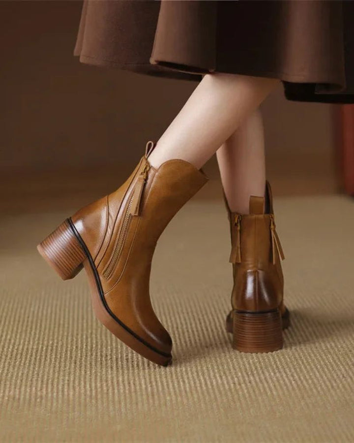 Garciel - Élégantes Bottines En Cuir.