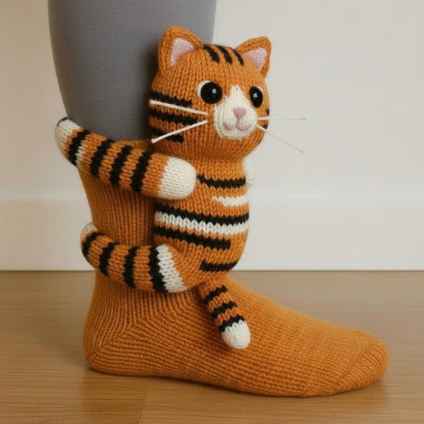 Chaussettes douces à motifs animaux