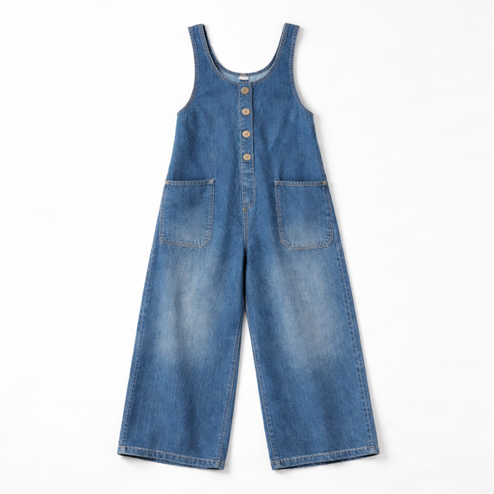 Lenna - Combinaison Denim Décontractée