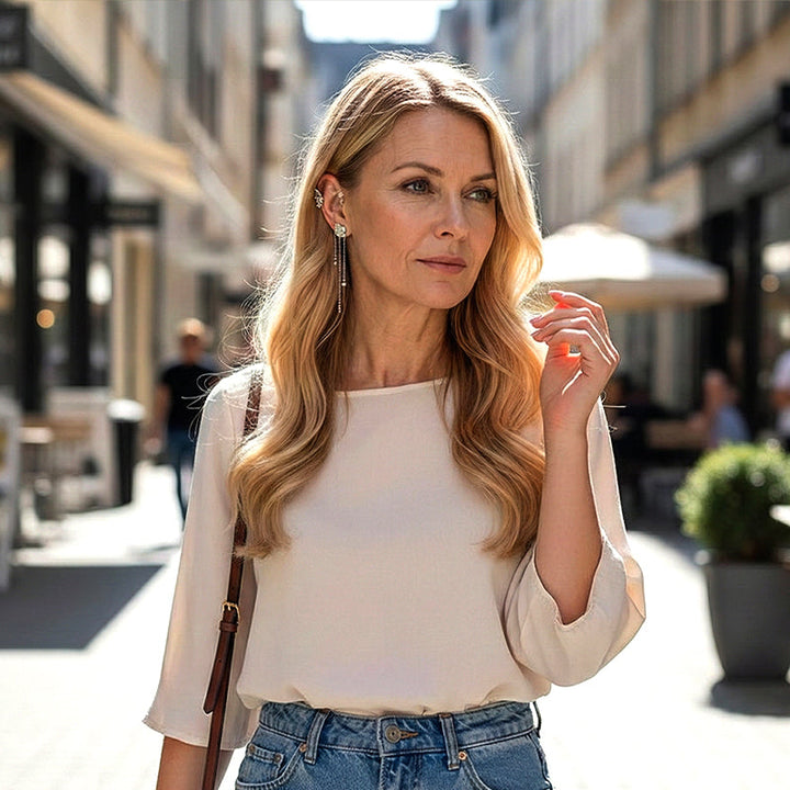 Violet™ — Boucles d’oreilles papillon élégance lumineuse