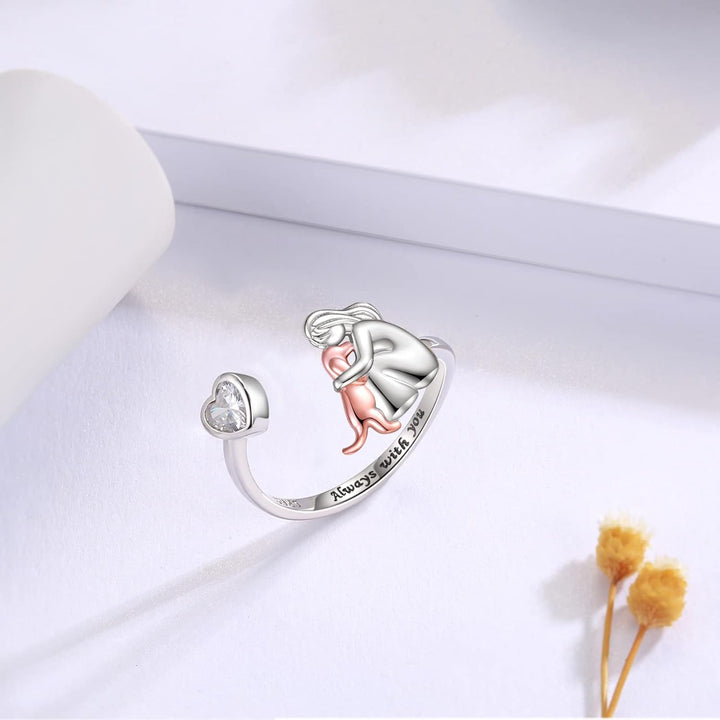 Anne™ – Bague avec Icône Animaux (Rose)