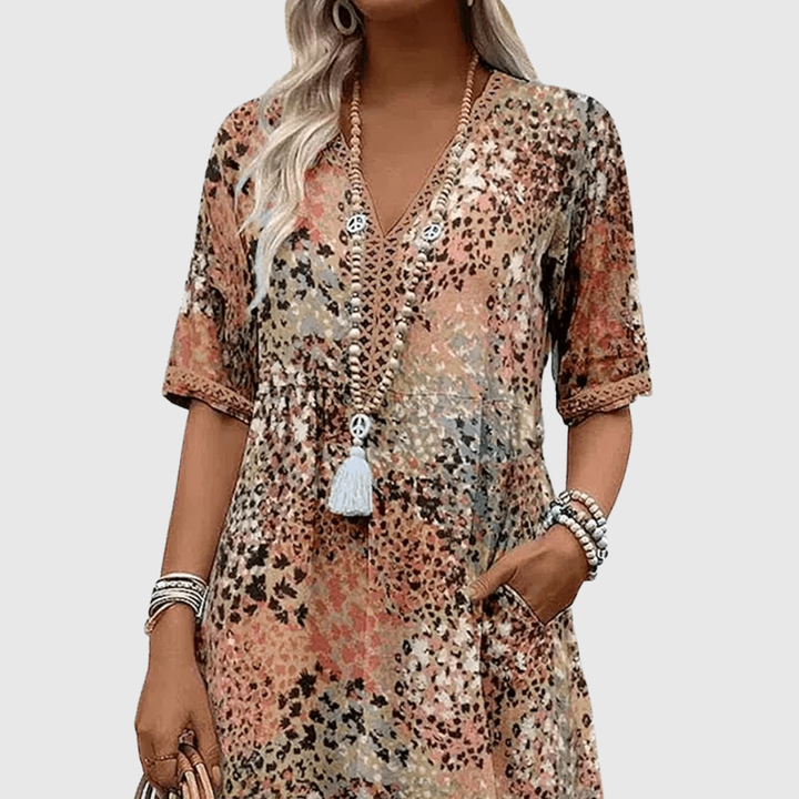 Marina - Robe Midi Élégante Été