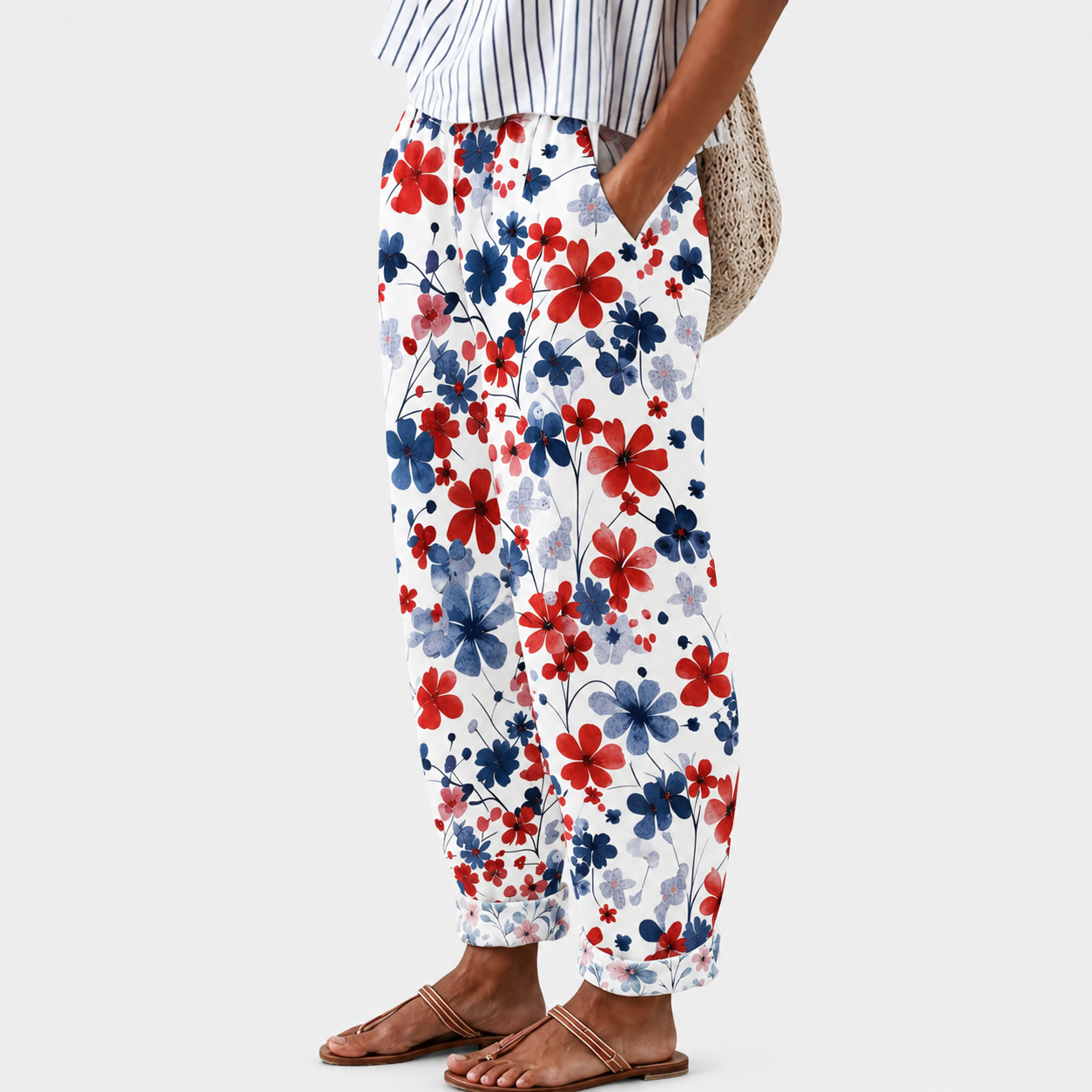 Pantaloni Relax Coastal Bloom