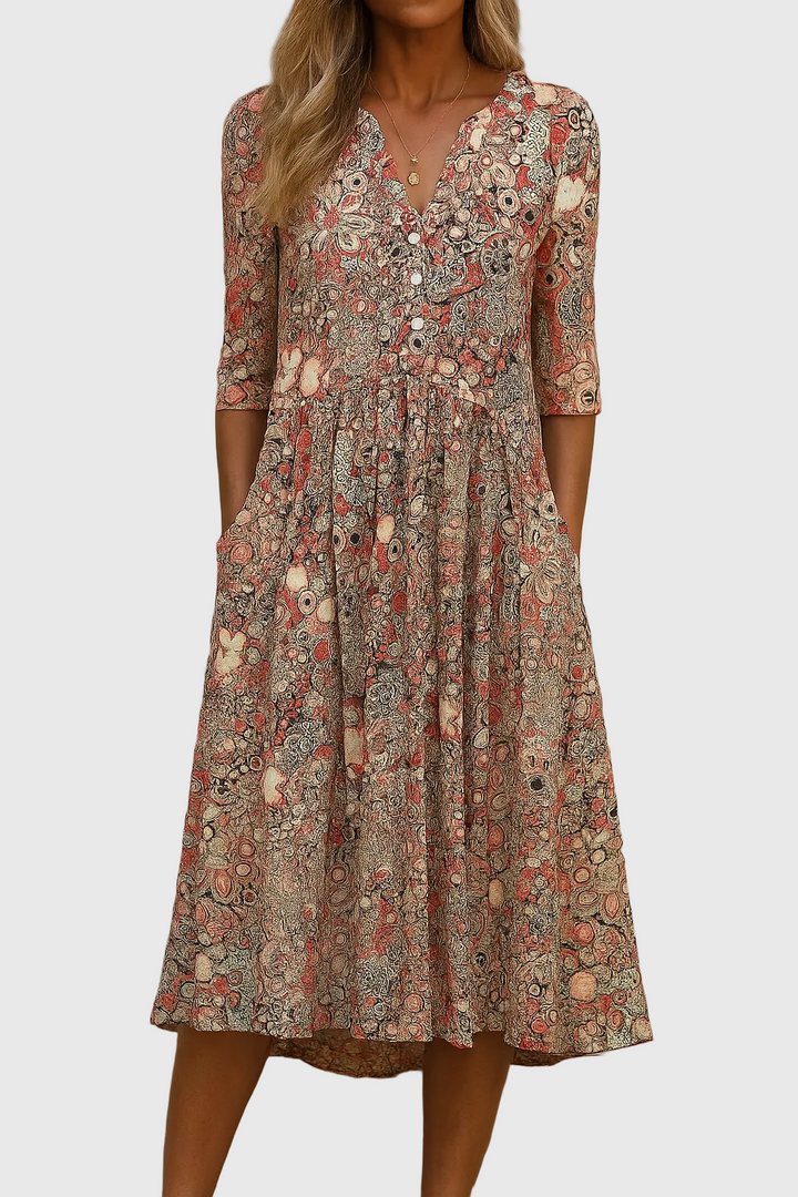 Rosa - Élégante Robe Midi