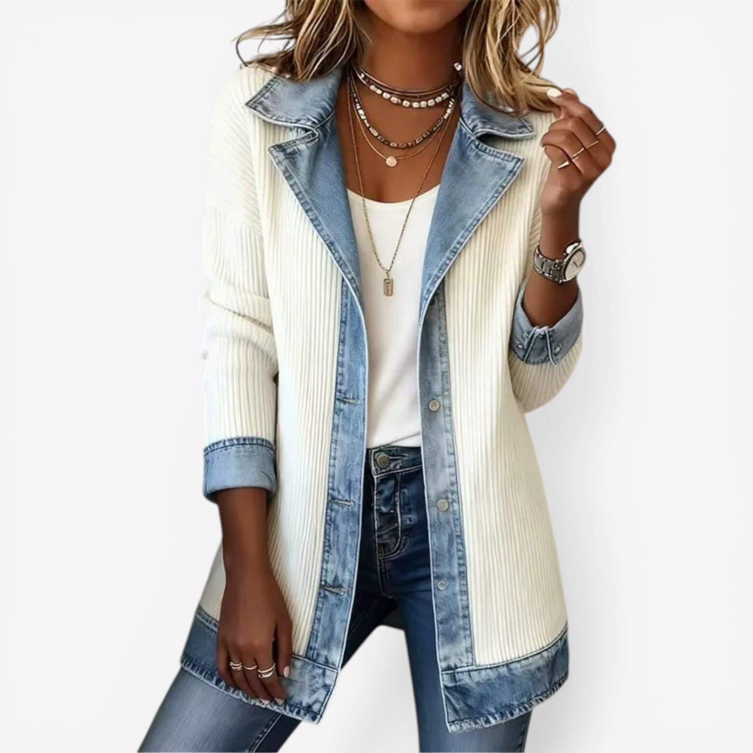 Liv | Veste en Jean Décontractée