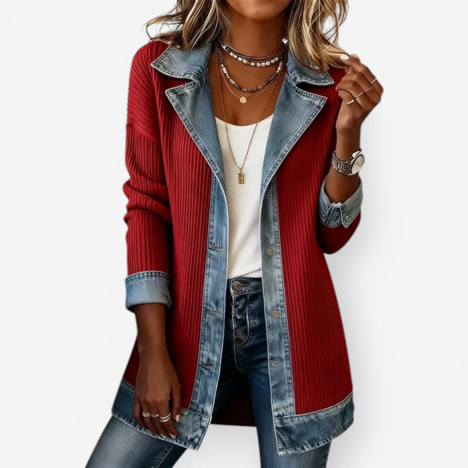 Liv | Veste en Jean Décontractée
