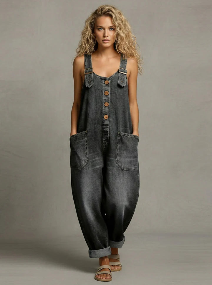 Moxelle - Combinaison Denim Décontractée