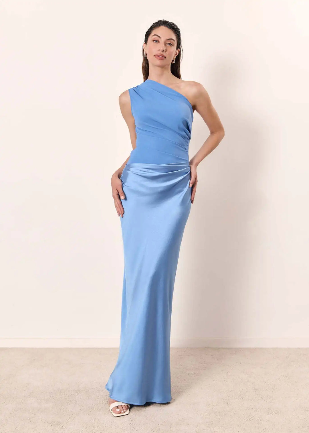 Sophia | Maxi Dress with a Guilt in Satin