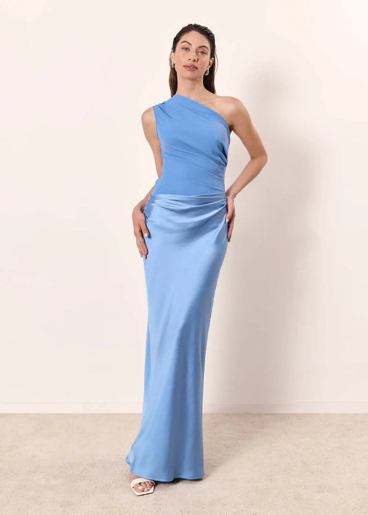 Sophia | Maxi Dress with a Guilt in Satin