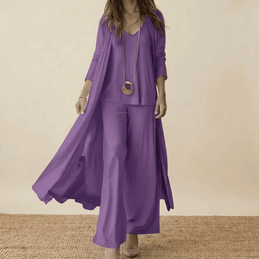 Barbara - Ensemble Élégant 3 Pièces.