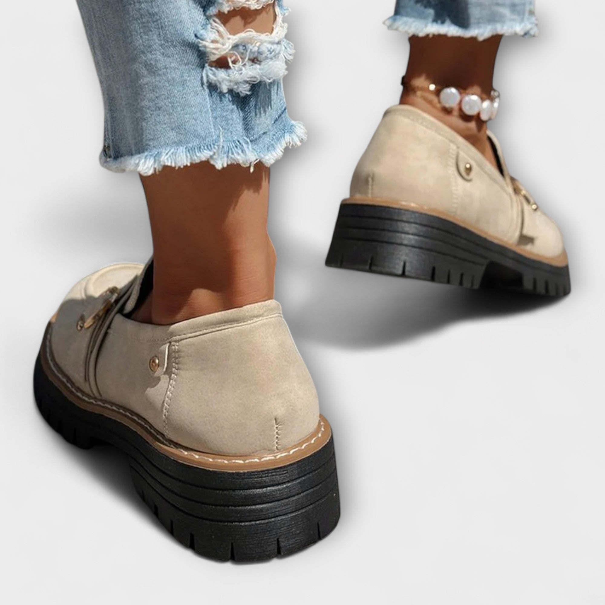Lora™ | Mocassini Casual a Punta Tonda
